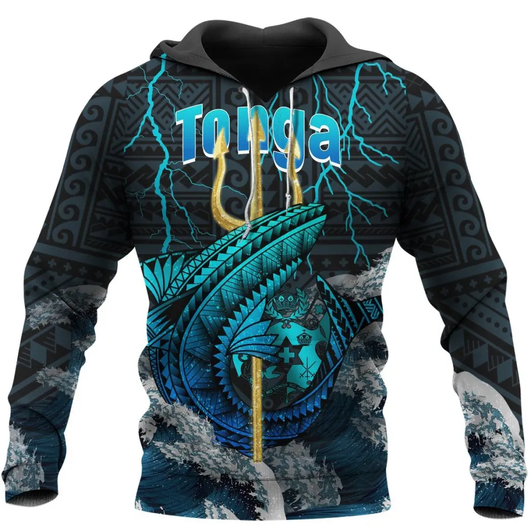 

Повседневные мужские толстовки Trident Thunder Shark с 3D принтом, Мужской пуловер, Женский свитшот с капюшоном, куртка унисекс, новая модная уличная одежда