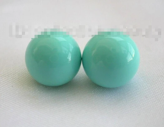 1019+++stunning big 12mm round blue south sea shell pearl earrings stud | Украшения и аксессуары