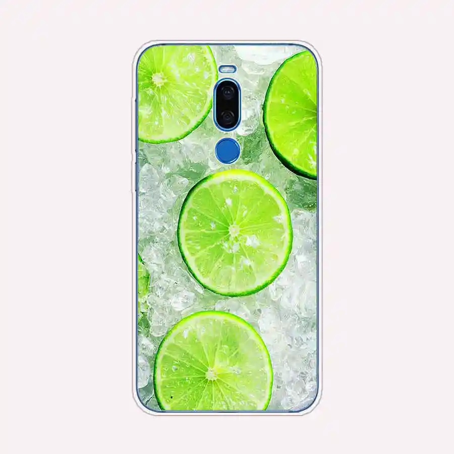 Для Meizu X8 полный защитный мягкий силиконовый чехол для телефона из ТПУ с принтом