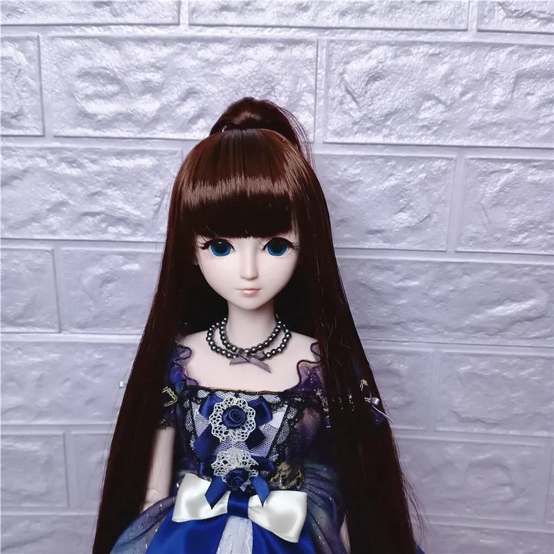 Парик для куклы 24 clolor BJD SD 1/3 1/4 1/6 1/8 длинный прямой конский хвост парик из