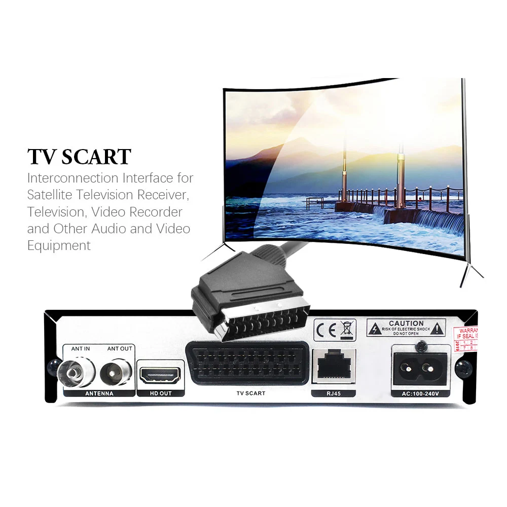 Новейший цифровой наземный ТВ тюнер Full HD DVB T2 K6 scart/AV 1080p H.265 / HEVC поддержка YouTube