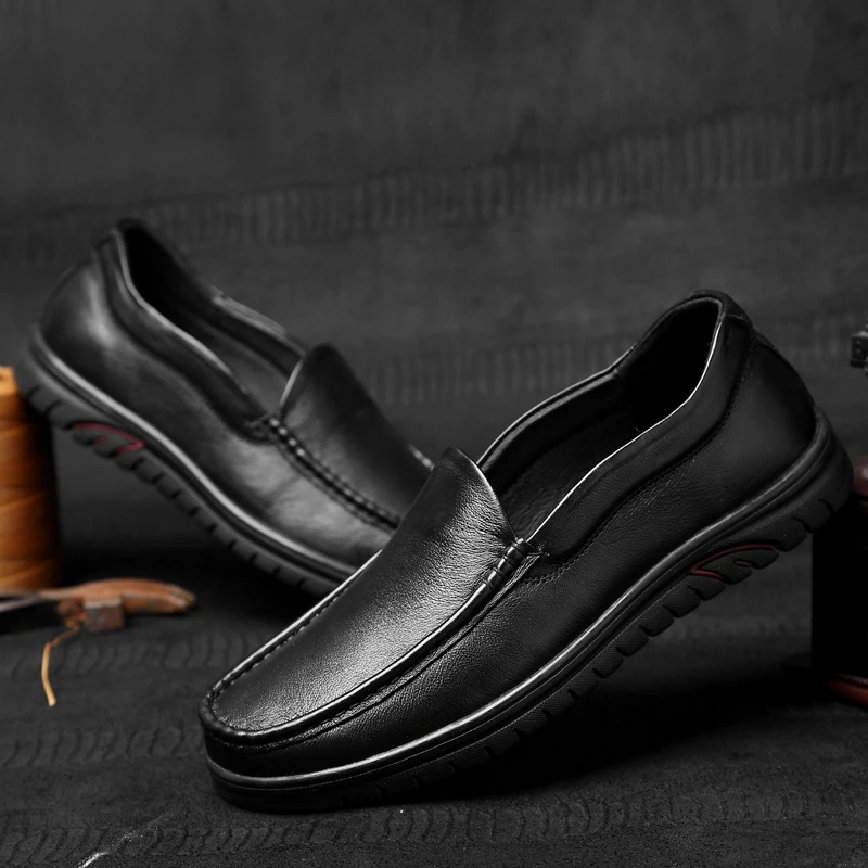

Повседневная мужская обувь Zapatillas, модная мужская кожаная Спортивная повседневная обувь черного цвета на плоской подошве 2020, мужская спорти...