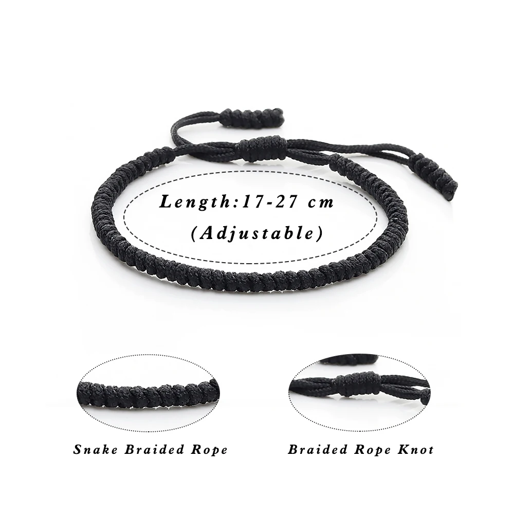 Черно-белые браслеты для пар регулируемый размер браслет ручной работы женщин и