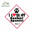 EARLFAMILY 13 см x 12,9 см для Billabone I Love My Cocker Spaniel Автомобильная наклейка сделай сам аниме окклюзия царапины автомобильные аксессуары наклейки