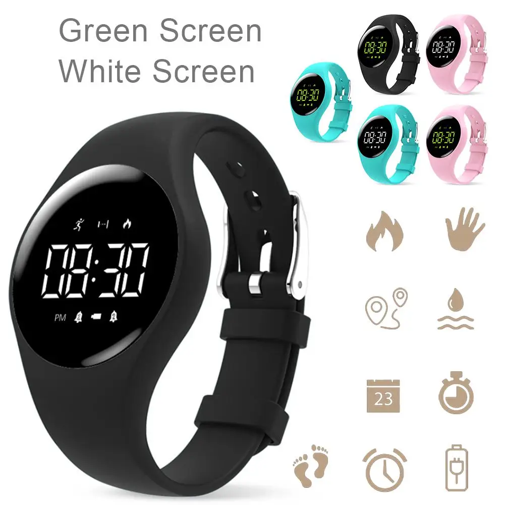 Новый модный умный браслет IP68 глубокие водонепроницаемые часы будильник счетчик