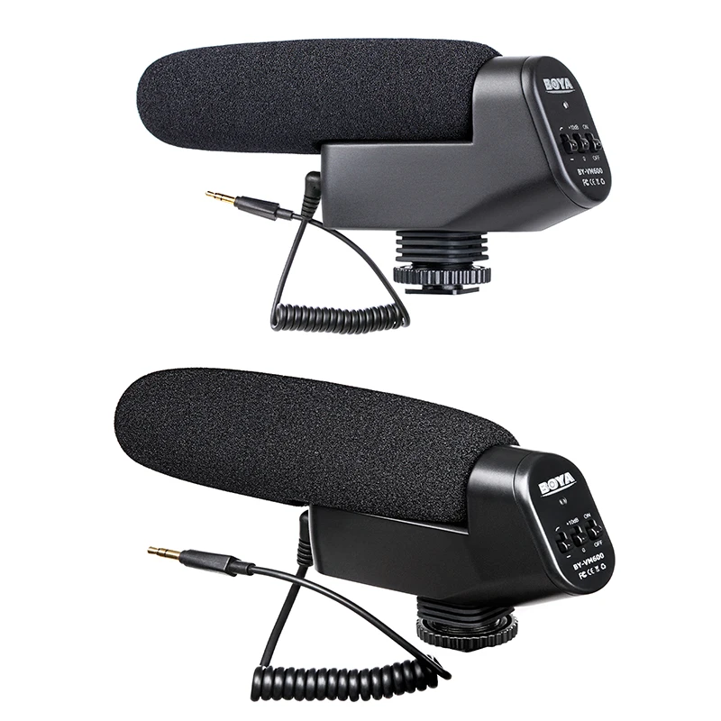 BOYA суперкардиоидный направленный конденсаторный микрофон для Canon Sony Nikon Pentax DLSR