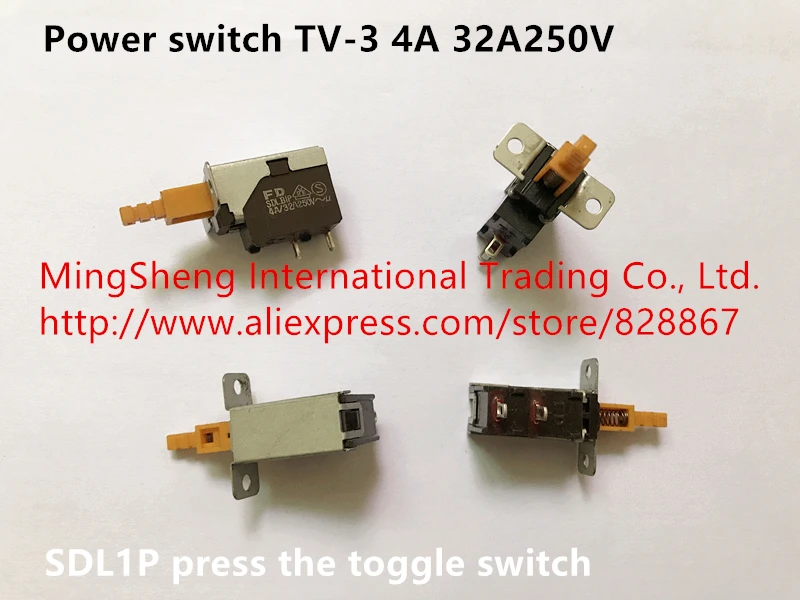 Выключатель питания TV-3 4A 32A250V SDL1P нажмите тумблер