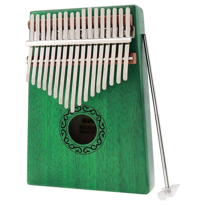 

Kalimba Thumb Piano,17 Keys Kalimba Veneer Mahogany Finger Percussion for Music Lover Beginners Children