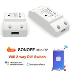 Умный мини-переключатель Sonoff Basic R2 с поддержкой Wi-Fi, совместим с Google Home, Alexa