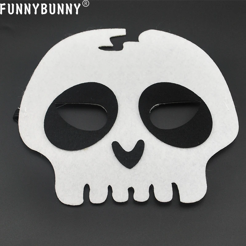 FUNNYBUNNY Череп Скелет и тыква милый Войлок на Хэллоуин с надписью Trick или Treat маски