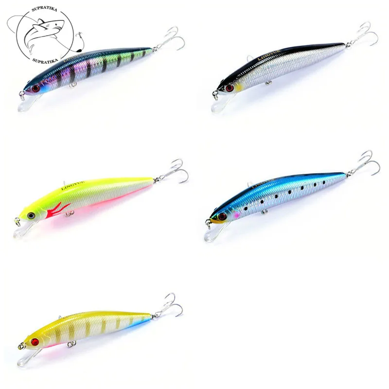 

Искусственные пластиковые жесткие приманки воблеры бионная приманка 5 Цвета 13,5 см/26,5g 4 # с острый Тройной крюк 3D Моделирование Приманка для ...