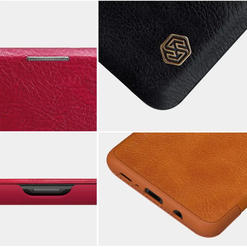 For Samsung Galaxy S10 Note 10 Plus 5G Flip Leather Case NILLKIN Business PU Back Cover With card slot Mobile Phone Bags | Мобильные