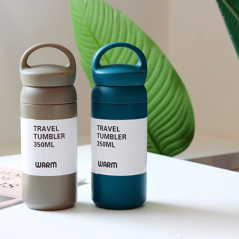 

Japanese Coffee Thermos Mug Solid Color Simple Thermos Bottle Stainless Vacuum Flask Portable Business Travel Mug Festival Gift