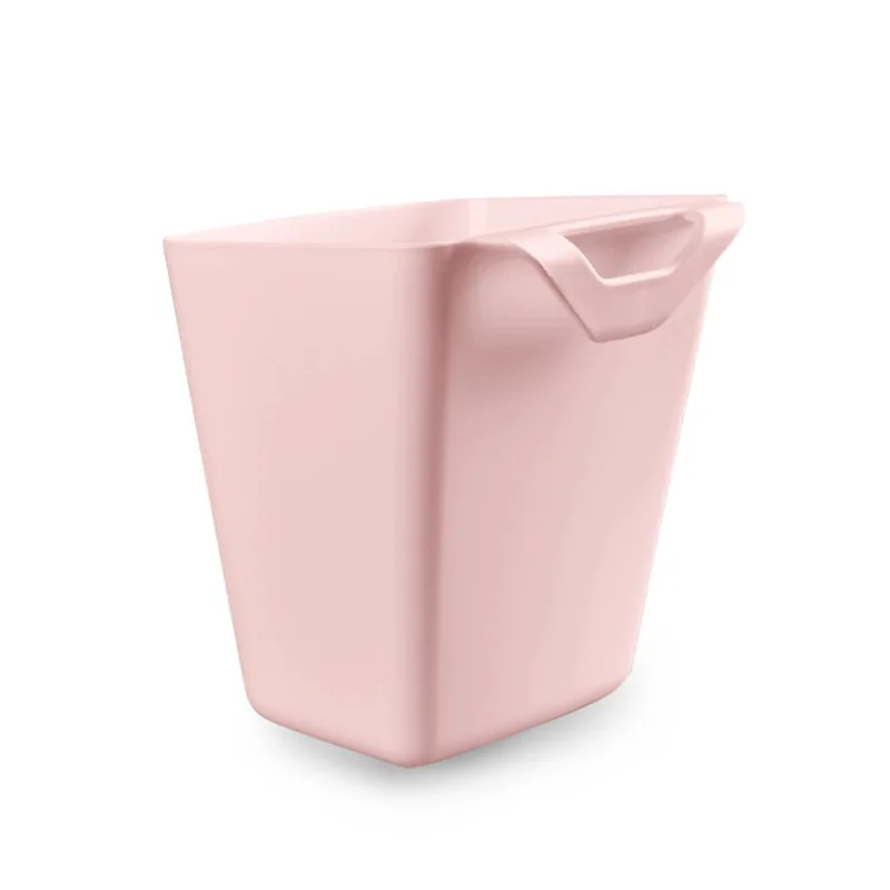 

2021 New Portable Storage Hanging Bucket Pink Plastic Container Kitchen Sundries Plastic Box Small Hanging Bucket