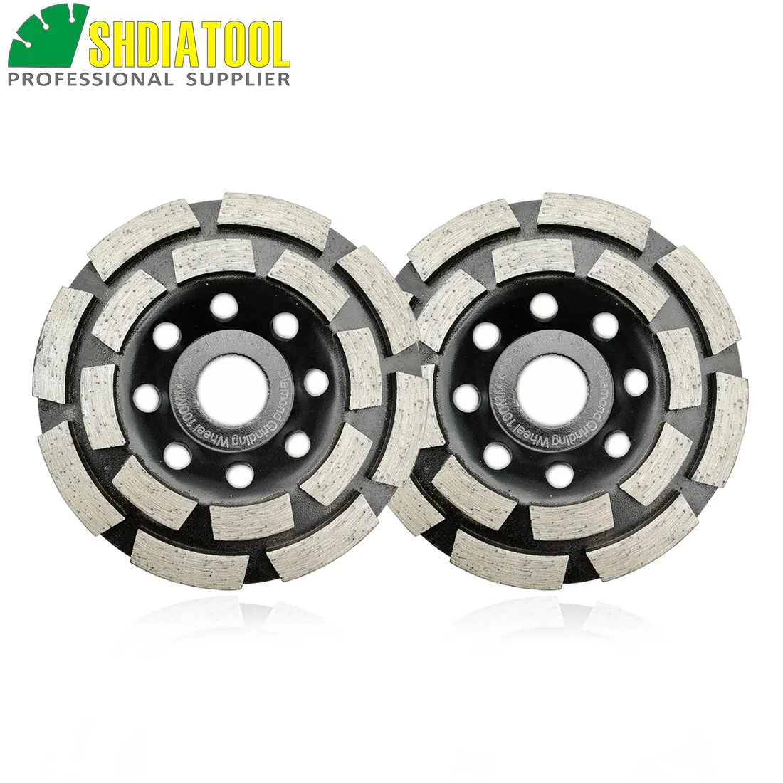 

SHDIATOOL 4 inch Diamond Double Row Grinding Cup Wheel 100MM Grinding disc bore 20mm/16mm