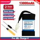 Аккумулятор LOSONCOER 13000 мАч, 1INR1966-3 ID998 SUN-INTE-118, аккумулятор для JBL Charge 4 4J 4BLK 4BLUAM, Bluetooth-динамик