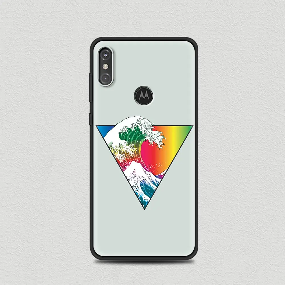 

Silicone Soft Case For Motorola Fusion G8 Power Lite One Hyper G9 G E7 Play Edge Plus E6s Capa Cover Aesthetic Great Wave