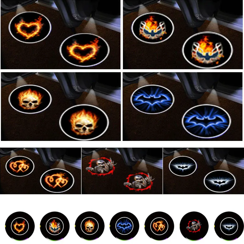 3D светодиодный двери автомобиля Добро пожаловать свет проектора &quotсделай сам&quot