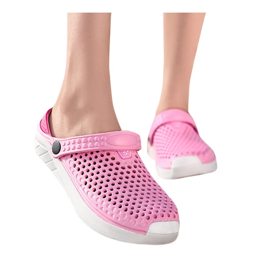 Женские шлепанцы Модная Летняя женская обувь на плоской подошве Дышащие