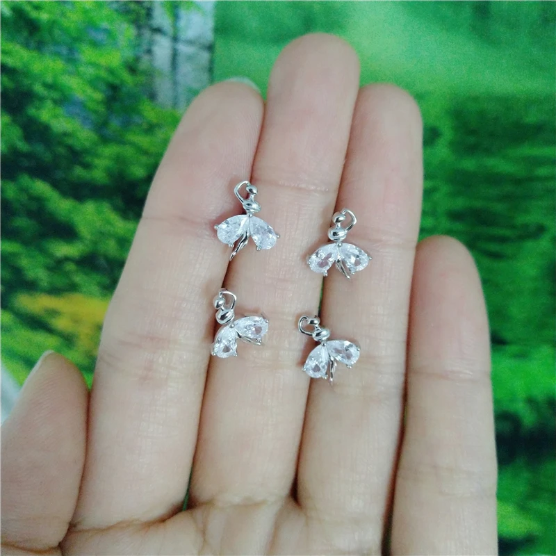 Серьги-гвоздики женские из серебра 925 пробы с фианитом АААА | Украшения и