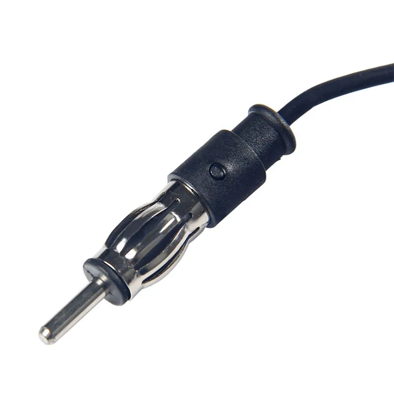 Усиленная автомобильная FM антенна для лобового стекла, черная, электронный стерео-приемник AM радио, универсальная, практичная.