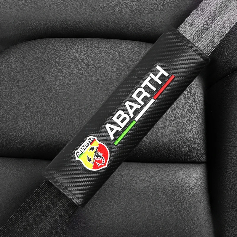 

2PCS Car Styling Seat Belt Cover Seat Belt Shoulder Guard For Fiat Punto Abarth 500 Stilo Ducato Palio Auto Stying Accessories
