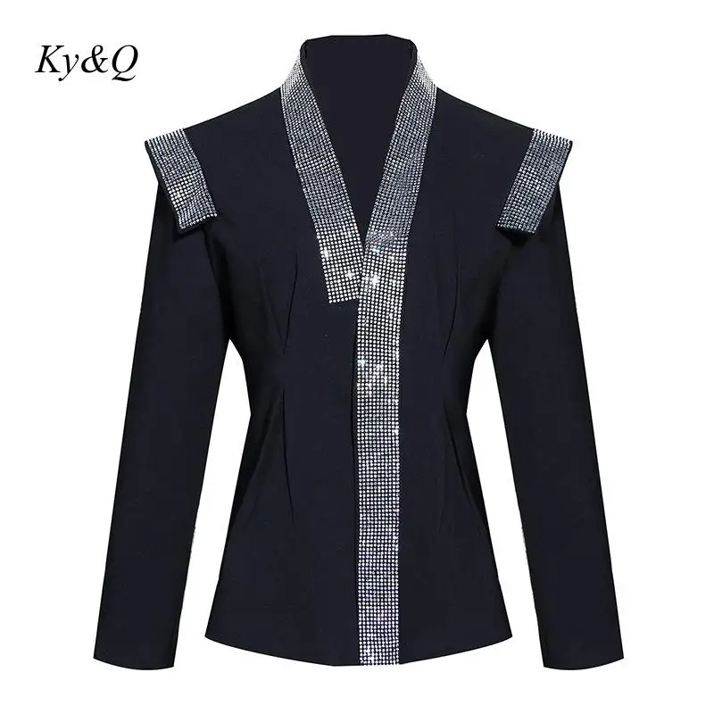 Высококачественная Весенняя Новинка 2020 Женская Роскошная куртка в полоску с