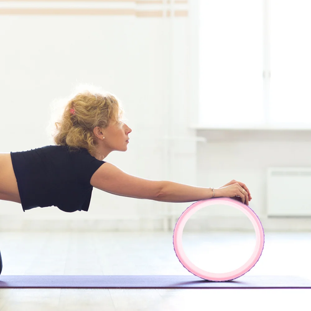 

1Pc Yoga Wheel Sports Wheel Back Bend Circle Wheel Pilates Roller