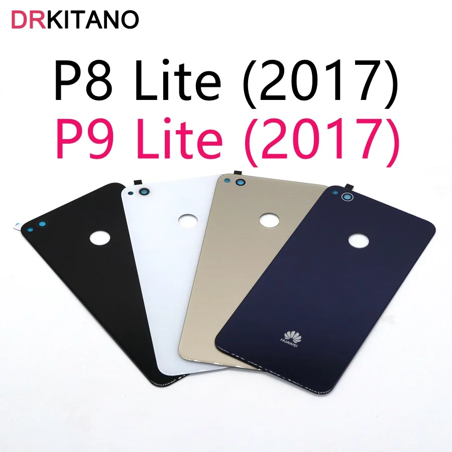 Для Huawei P8 Lite Задняя стеклянная крышка для батареи GR3 задняя дверь корпус панель чехол для Huawei P9 Lite Задняя стеклянная крышка