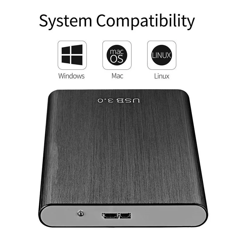 

Внешний жесткий диск 2,5 дюйма, USB 3,0, цветной металлический портативный внешний жесткий диск HD для настольного ПК, ноутбука, сервера, Супер пр...