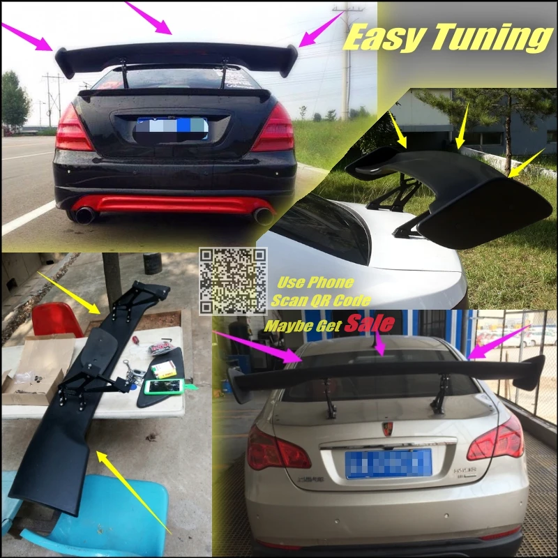 Car Big GT Rear Spoiler Wing Tail Deflector / Trunk Blades Drift For Suzuki Kizashi Sedan Tuning View High Toughness | Автомобили и