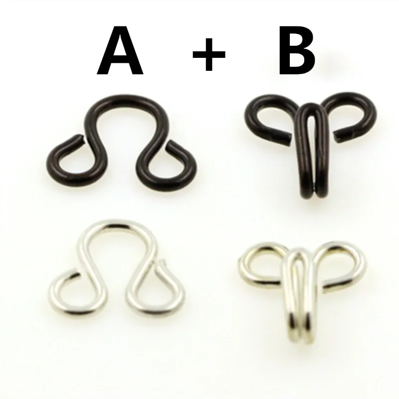 100 пар металлические пряжки крючки для шитья и глаз DIY сумка Аксессуары одежды