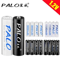 palo long life 3000mah 1 2v aa rechargeable batteries 1100mah 1 2v aaa battery rechargeable battery for camera toy flashlight