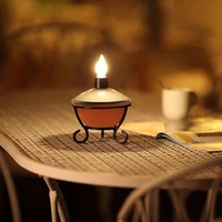solar candle light adjustable lightness with touch sensor waterproof decoration lighting solar lamp for restaurant home camping