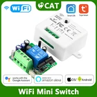 Wi-Fi мини-переключатель Tuya Smart Life с приложением, кнопка, выключатель света сделай сам, релейный модуль, таймер RF 433 МГц, настенная панель Google Home Alexa, Новинка