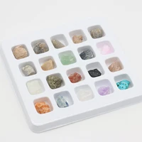 20pcs exquisite stone high quality natural stone ore specimens mineral crystals for new year christmas jewelry gifts size 10mm