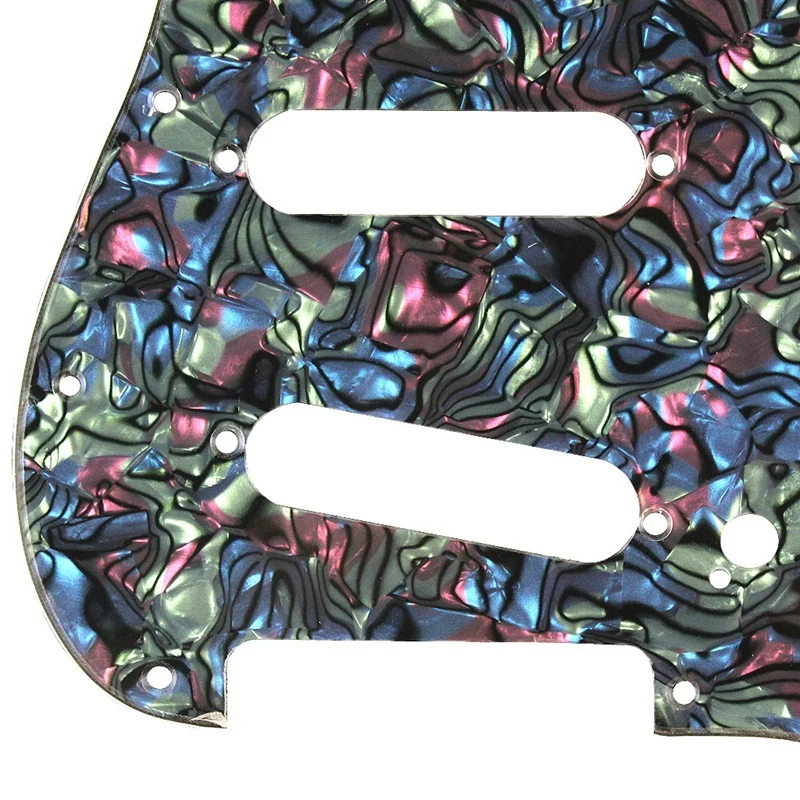Электрогитара Pickguard 3 слоя 11 отверстий SSS одна катушка совместимый скребок