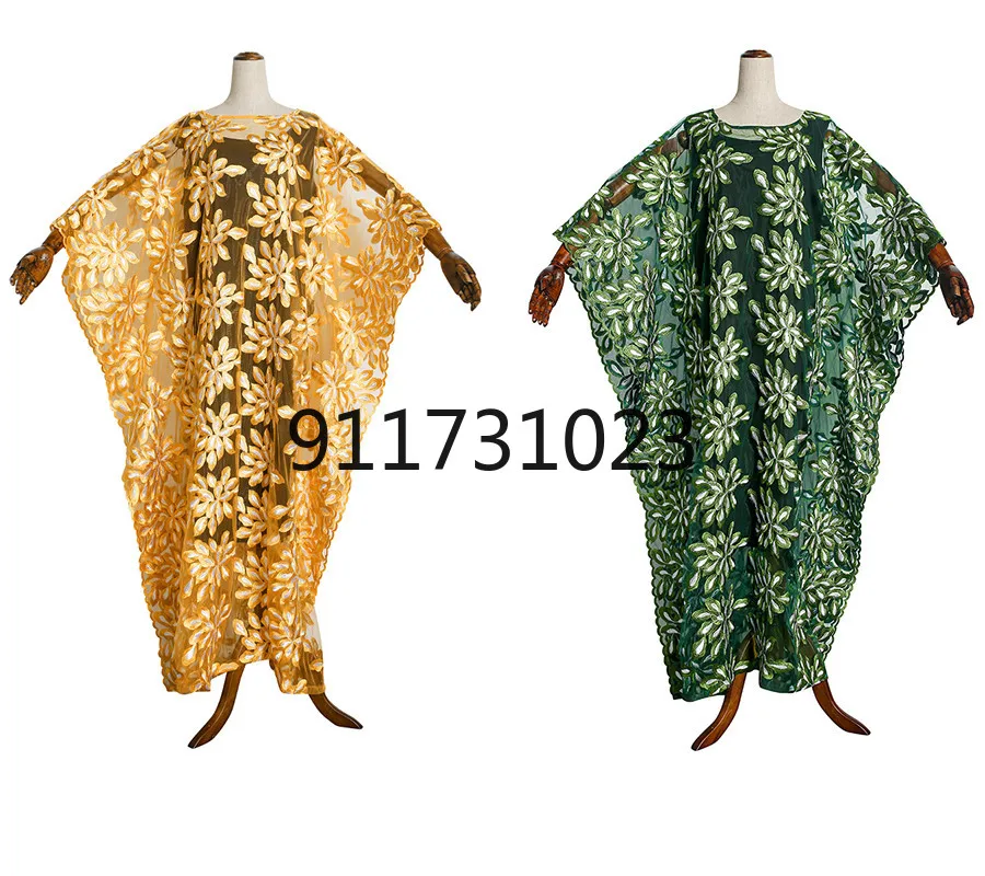 African Lace Dresses for Women 2021 New Dashiki Boubou Robe Africaine Femme Bazin Riche Embroidered Party Dress Clothes | Тематическая