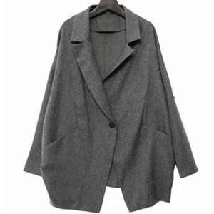 Женская куртка с длинным рукавом в Корейском стиле, Повседневная Весенняя Свободная куртка-блейзер