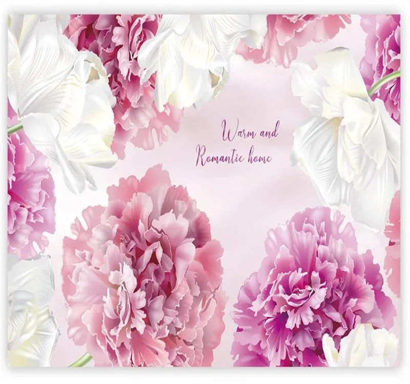 Большие Настенные обои на заказ розовые фиолетовые современные минималистичные