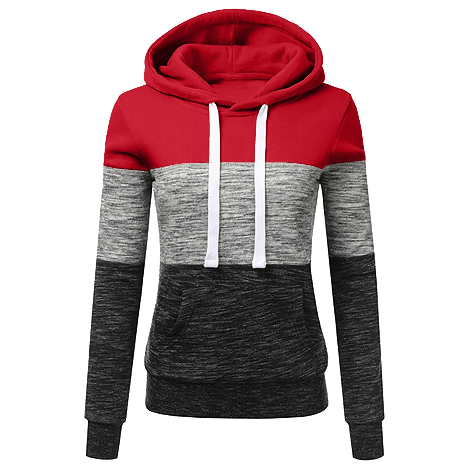 

Harajuku Women Drawstring Hoodie Female Casual Long Sleeve Pullover Tops Women Round Neck Pocket Sweatshirt Толстовка женская