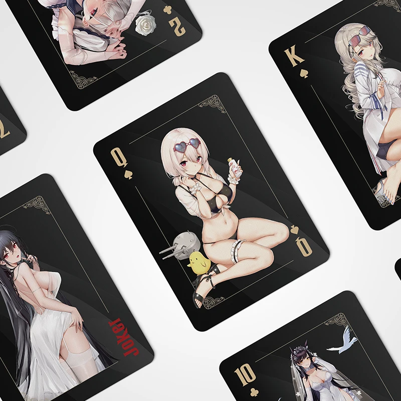 55 листов Аниме игра коготь Лейн креативная покерная многофункциональная
