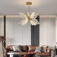 postmodern chandelier creative personality led wings simple nordic restaurant lighting dining room decoration design lights