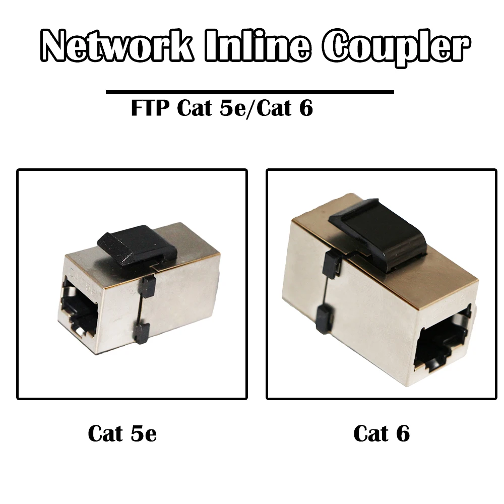10 шт./лот FTP Cat 5e/Cat 6 сетевой встроенный соединитель гнездо-гнездо Keystone Jack RJ 45 порт