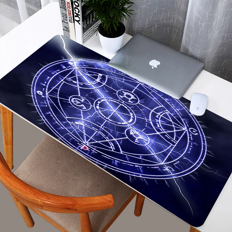 

Anime Fullmetal Alchemist 90X40cm XL large Gaming Mouse pad Grande Mousepad Keyboard mat Desk Cushion With locking edge