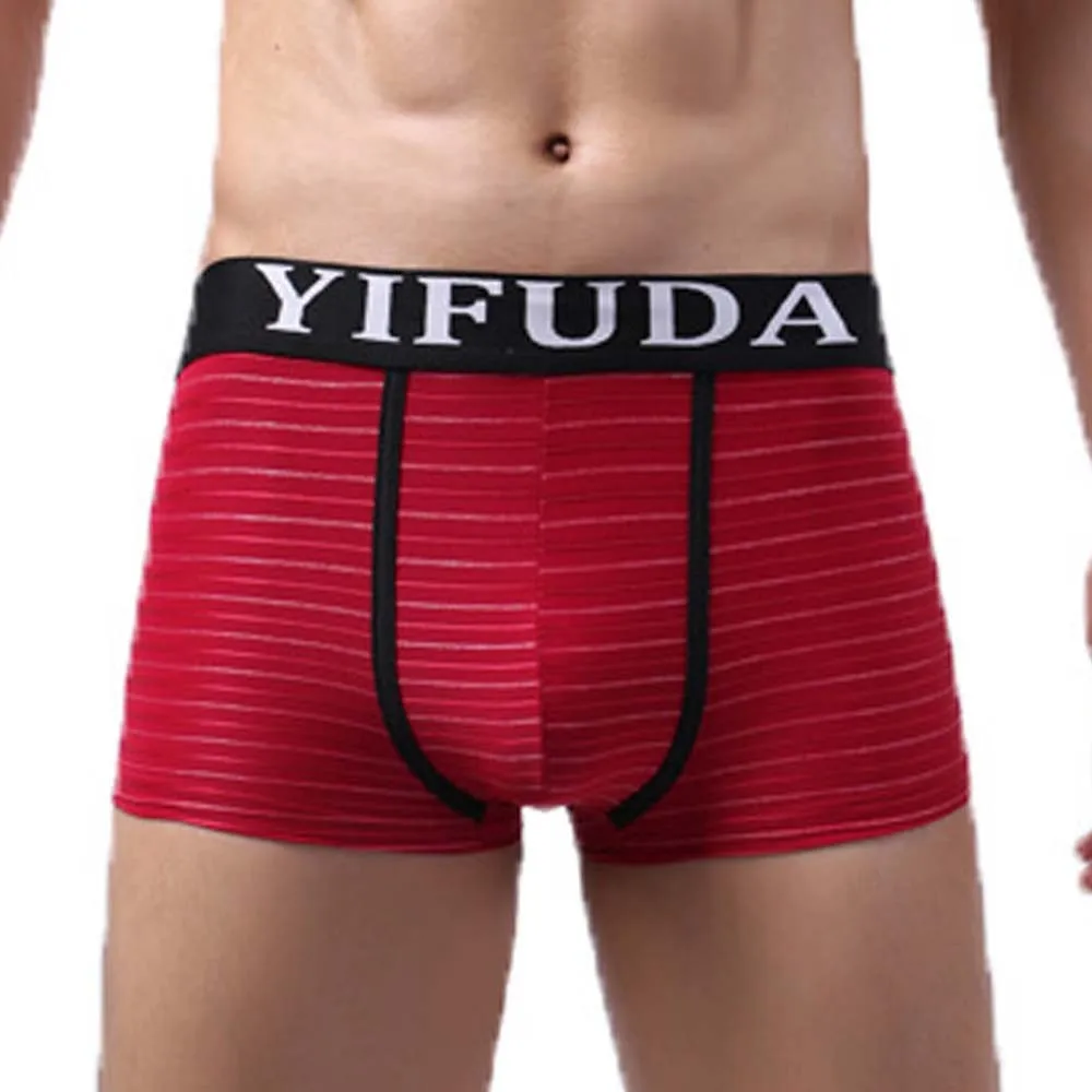 

Men's Transparent Stripe Boxer Low Waist Ultra-thin Ice Silk Sexy Breathable Underwear Mens Underwear Men Boxers Panties Briefs