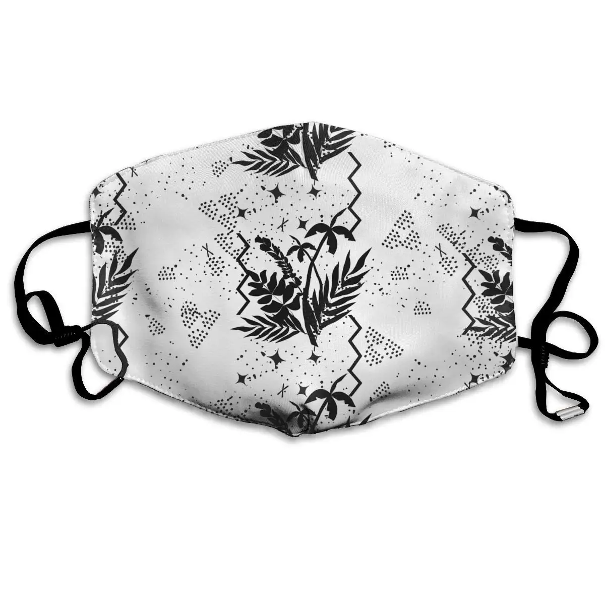 

Branches And Leaves Of Tropical Plants Washable Reusable Mask, Cotton Anti Dust Half Face Mouth Mask For Kids Teens Men Women