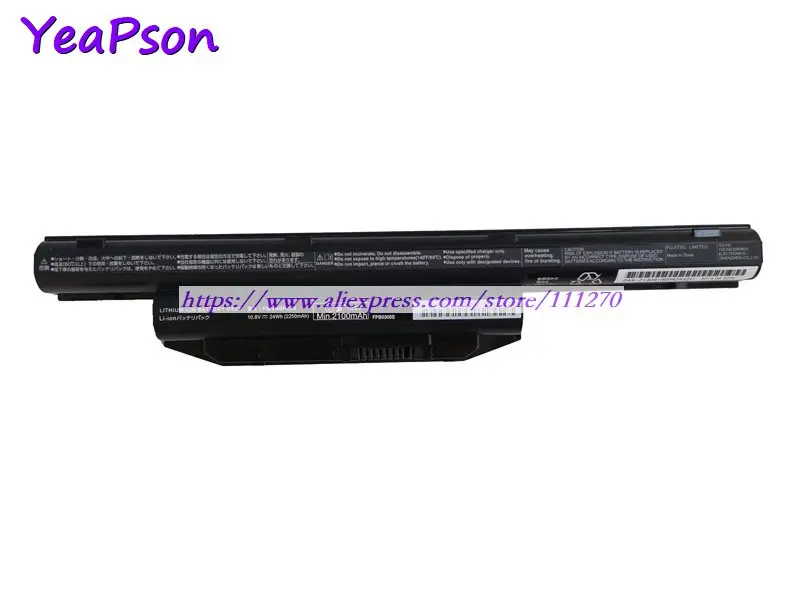 Подлинный аккумулятор Yeapson FMVNBP229 FMVNBP231 FMVNBP235 FPB0297S для ноутбука Fujitsu Lifebook A357 A544 A555 E554