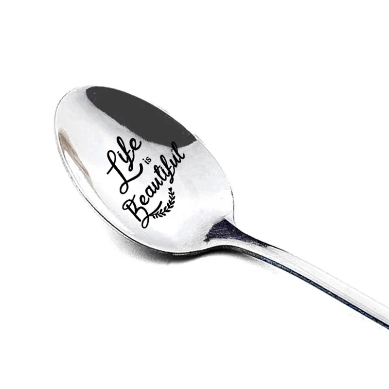 Свадебный сувенир жизнь это красивая длинная ложка вечерние за возврат подарок с