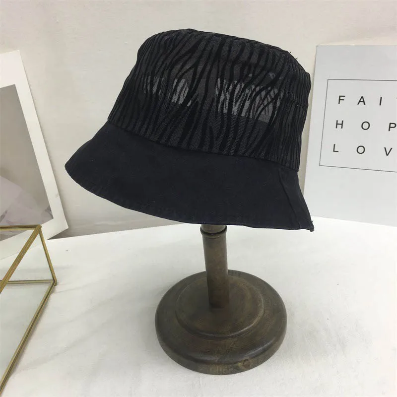 2021 Hat Summer New Women Cotton Bucket Hats Fashion Patchwork Breathable Simplicity Shading Sun Protection Basin Cap QDKPOTC
